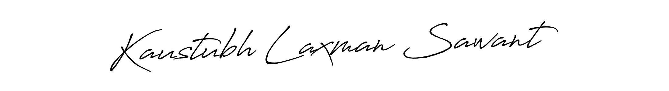 Make a beautiful signature design for name Kaustubh Laxman Sawant. With this signature (Antro_Vectra_Bolder) style, you can create a handwritten signature for free. Kaustubh Laxman Sawant signature style 7 images and pictures png