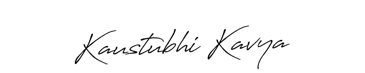 Also we have Kaustubhi Kavya name is the best signature style. Create professional handwritten signature collection using Antro_Vectra_Bolder autograph style. Kaustubhi Kavya signature style 7 images and pictures png