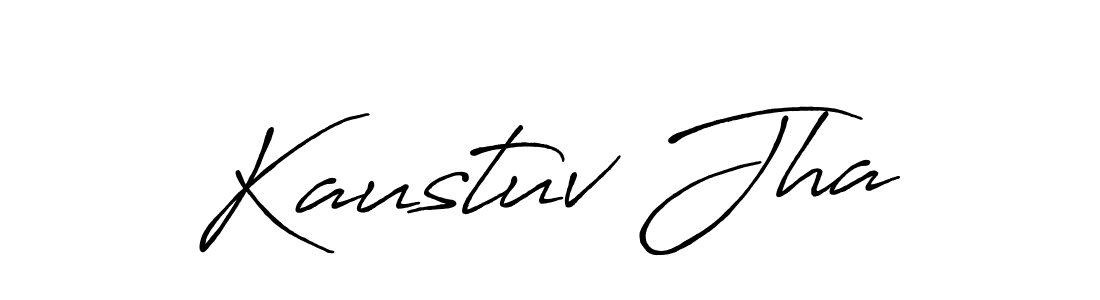 How to make Kaustuv Jha signature? Antro_Vectra_Bolder is a professional autograph style. Create handwritten signature for Kaustuv Jha name. Kaustuv Jha signature style 7 images and pictures png