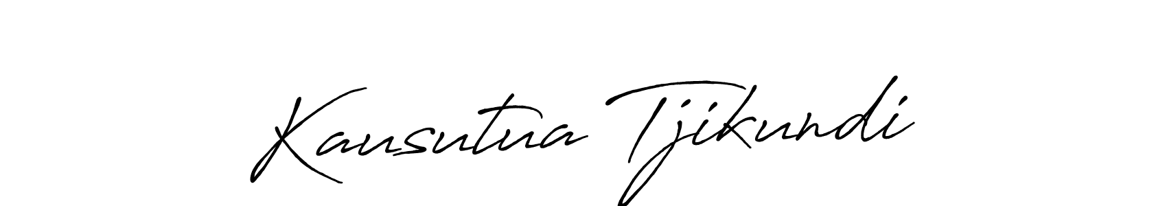 Use a signature maker to create a handwritten signature online. With this signature software, you can design (Antro_Vectra_Bolder) your own signature for name Kausutua Tjikundi. Kausutua Tjikundi signature style 7 images and pictures png