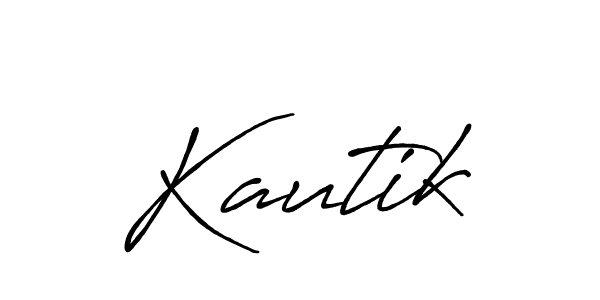 Design your own signature with our free online signature maker. With this signature software, you can create a handwritten (Antro_Vectra_Bolder) signature for name Kautik. Kautik signature style 7 images and pictures png