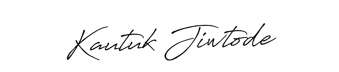 The best way (Antro_Vectra_Bolder) to make a short signature is to pick only two or three words in your name. The name Kautuk Jiwtode include a total of six letters. For converting this name. Kautuk Jiwtode signature style 7 images and pictures png