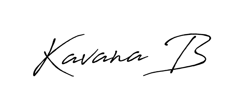 Also we have Kavana B name is the best signature style. Create professional handwritten signature collection using Antro_Vectra_Bolder autograph style. Kavana B signature style 7 images and pictures png