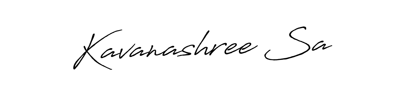 You should practise on your own different ways (Antro_Vectra_Bolder) to write your name (Kavanashree Sa) in signature. don't let someone else do it for you. Kavanashree Sa signature style 7 images and pictures png