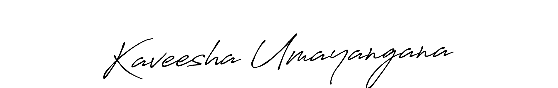 Also we have Kaveesha Umayangana name is the best signature style. Create professional handwritten signature collection using Antro_Vectra_Bolder autograph style. Kaveesha Umayangana signature style 7 images and pictures png