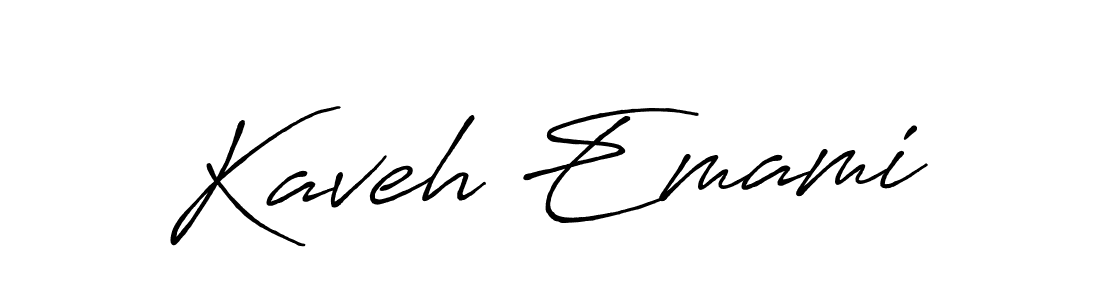 How to make Kaveh Emami signature? Antro_Vectra_Bolder is a professional autograph style. Create handwritten signature for Kaveh Emami name. Kaveh Emami signature style 7 images and pictures png