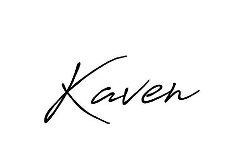 Use a signature maker to create a handwritten signature online. With this signature software, you can design (Antro_Vectra_Bolder) your own signature for name Kaven. Kaven signature style 7 images and pictures png