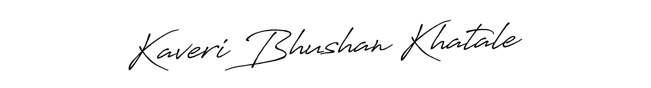 Create a beautiful signature design for name Kaveri Bhushan Khatale. With this signature (Antro_Vectra_Bolder) fonts, you can make a handwritten signature for free. Kaveri Bhushan Khatale signature style 7 images and pictures png