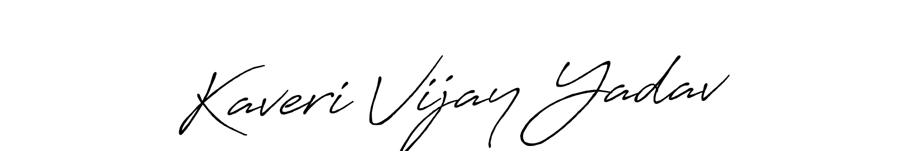 How to make Kaveri Vijay Yadav signature? Antro_Vectra_Bolder is a professional autograph style. Create handwritten signature for Kaveri Vijay Yadav name. Kaveri Vijay Yadav signature style 7 images and pictures png