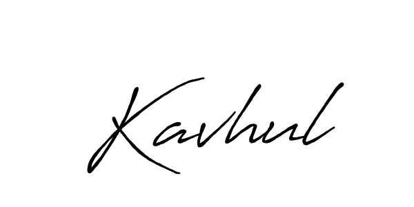 Make a beautiful signature design for name Kavhul. Use this online signature maker to create a handwritten signature for free. Kavhul signature style 7 images and pictures png