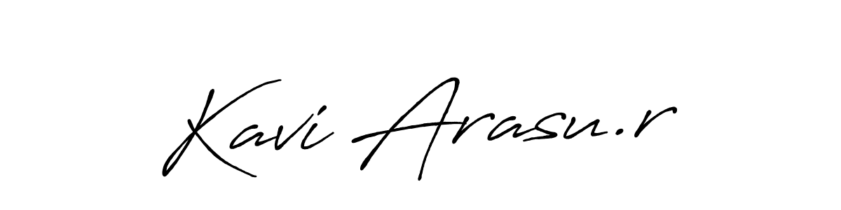 The best way (Antro_Vectra_Bolder) to make a short signature is to pick only two or three words in your name. The name Kavi Arasu.r include a total of six letters. For converting this name. Kavi Arasu.r signature style 7 images and pictures png
