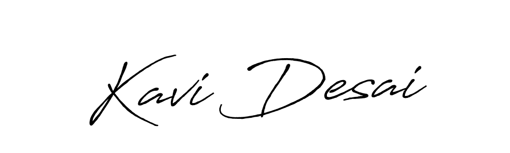 You should practise on your own different ways (Antro_Vectra_Bolder) to write your name (Kavi Desai) in signature. don't let someone else do it for you. Kavi Desai signature style 7 images and pictures png