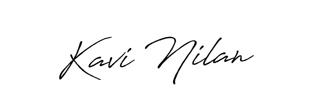 Here are the top 10 professional signature styles for the name Kavi Nilan. These are the best autograph styles you can use for your name. Kavi Nilan signature style 7 images and pictures png