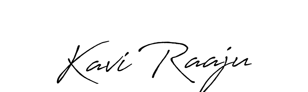 Use a signature maker to create a handwritten signature online. With this signature software, you can design (Antro_Vectra_Bolder) your own signature for name Kavi Raaju. Kavi Raaju signature style 7 images and pictures png