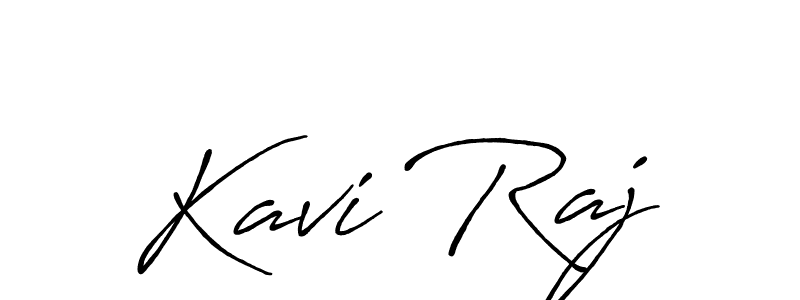 Make a beautiful signature design for name Kavi Raj. With this signature (Antro_Vectra_Bolder) style, you can create a handwritten signature for free. Kavi Raj signature style 7 images and pictures png