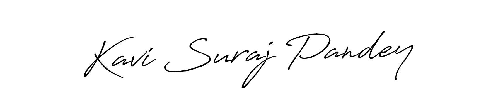 Also You can easily find your signature by using the search form. We will create Kavi Suraj Pandey name handwritten signature images for you free of cost using Antro_Vectra_Bolder sign style. Kavi Suraj Pandey signature style 7 images and pictures png