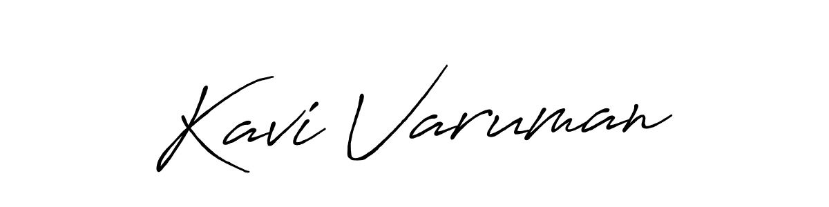 How to make Kavi Varuman signature? Antro_Vectra_Bolder is a professional autograph style. Create handwritten signature for Kavi Varuman name. Kavi Varuman signature style 7 images and pictures png