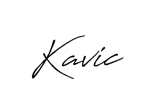 How to make Kavic signature? Antro_Vectra_Bolder is a professional autograph style. Create handwritten signature for Kavic name. Kavic signature style 7 images and pictures png