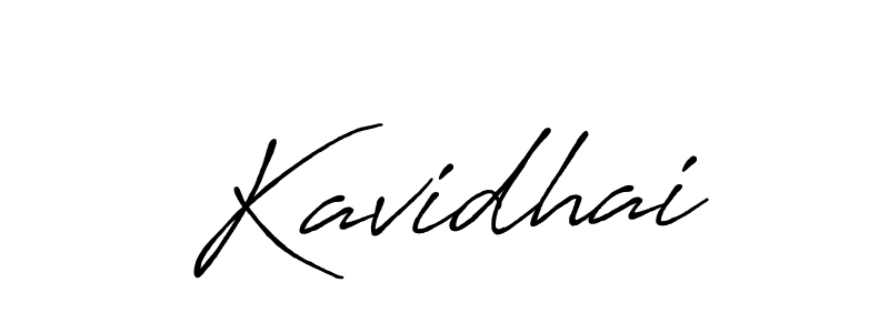 How to make Kavidhai name signature. Use Antro_Vectra_Bolder style for creating short signs online. This is the latest handwritten sign. Kavidhai signature style 7 images and pictures png