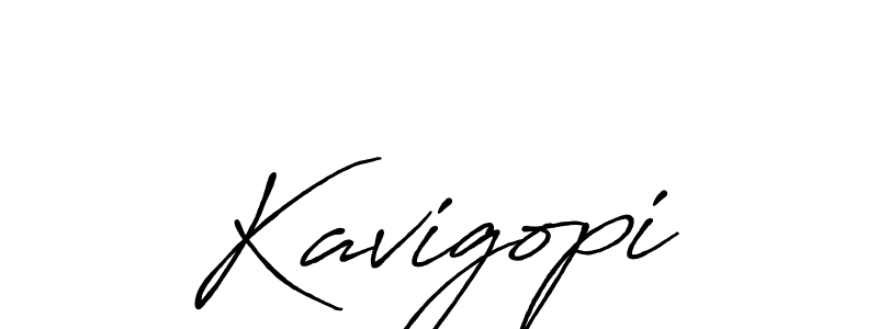 How to make Kavigopi signature? Antro_Vectra_Bolder is a professional autograph style. Create handwritten signature for Kavigopi name. Kavigopi signature style 7 images and pictures png