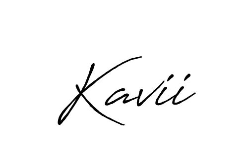 How to make Kavii signature? Antro_Vectra_Bolder is a professional autograph style. Create handwritten signature for Kavii name. Kavii signature style 7 images and pictures png
