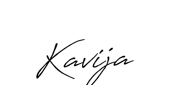 Design your own signature with our free online signature maker. With this signature software, you can create a handwritten (Antro_Vectra_Bolder) signature for name Kavija. Kavija signature style 7 images and pictures png
