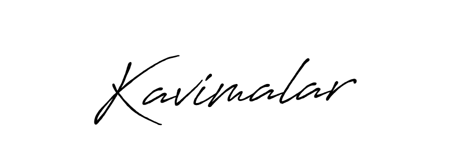 Also we have Kavimalar name is the best signature style. Create professional handwritten signature collection using Antro_Vectra_Bolder autograph style. Kavimalar signature style 7 images and pictures png