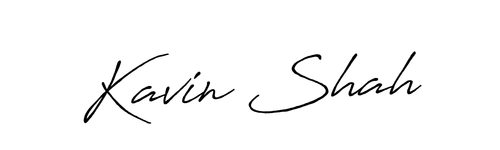 How to make Kavin Shah signature? Antro_Vectra_Bolder is a professional autograph style. Create handwritten signature for Kavin Shah name. Kavin Shah signature style 7 images and pictures png