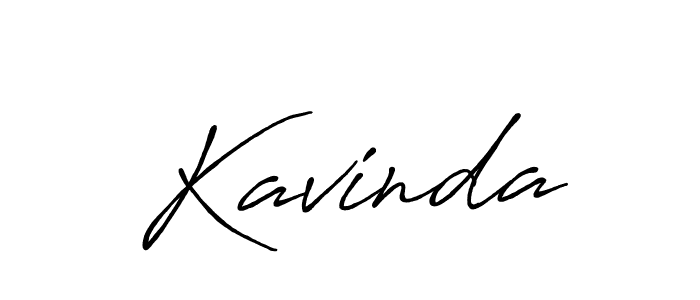 Make a beautiful signature design for name Kavinda. With this signature (Antro_Vectra_Bolder) style, you can create a handwritten signature for free. Kavinda signature style 7 images and pictures png