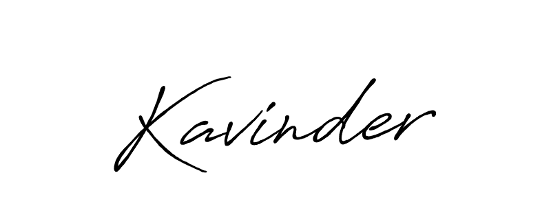 How to make Kavinder name signature. Use Antro_Vectra_Bolder style for creating short signs online. This is the latest handwritten sign. Kavinder signature style 7 images and pictures png