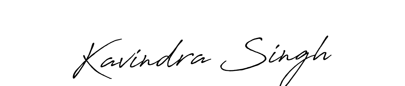 Design your own signature with our free online signature maker. With this signature software, you can create a handwritten (Antro_Vectra_Bolder) signature for name Kavindra Singh. Kavindra Singh signature style 7 images and pictures png