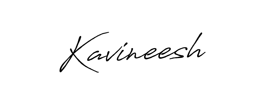 How to make Kavineesh name signature. Use Antro_Vectra_Bolder style for creating short signs online. This is the latest handwritten sign. Kavineesh signature style 7 images and pictures png