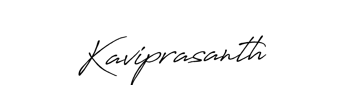 Create a beautiful signature design for name Kaviprasanth. With this signature (Antro_Vectra_Bolder) fonts, you can make a handwritten signature for free. Kaviprasanth signature style 7 images and pictures png