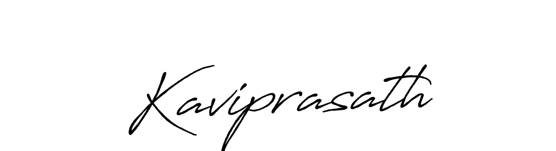 How to make Kaviprasath name signature. Use Antro_Vectra_Bolder style for creating short signs online. This is the latest handwritten sign. Kaviprasath signature style 7 images and pictures png