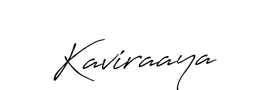 Use a signature maker to create a handwritten signature online. With this signature software, you can design (Antro_Vectra_Bolder) your own signature for name Kaviraaya. Kaviraaya signature style 7 images and pictures png