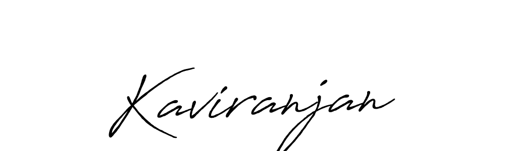 Make a beautiful signature design for name Kaviranjan. With this signature (Antro_Vectra_Bolder) style, you can create a handwritten signature for free. Kaviranjan signature style 7 images and pictures png