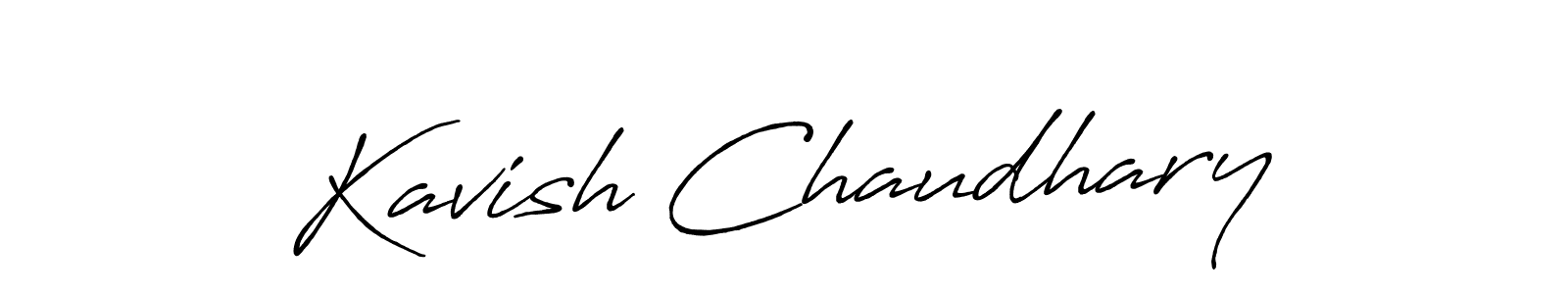 Design your own signature with our free online signature maker. With this signature software, you can create a handwritten (Antro_Vectra_Bolder) signature for name Kavish Chaudhary. Kavish Chaudhary signature style 7 images and pictures png