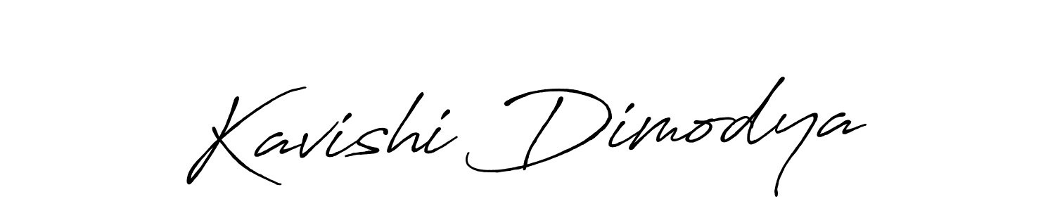 Use a signature maker to create a handwritten signature online. With this signature software, you can design (Antro_Vectra_Bolder) your own signature for name Kavishi Dimodya. Kavishi Dimodya signature style 7 images and pictures png