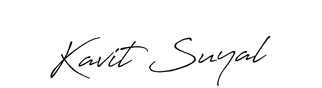 This is the best signature style for the Kavit Suyal name. Also you like these signature font (Antro_Vectra_Bolder). Mix name signature. Kavit Suyal signature style 7 images and pictures png