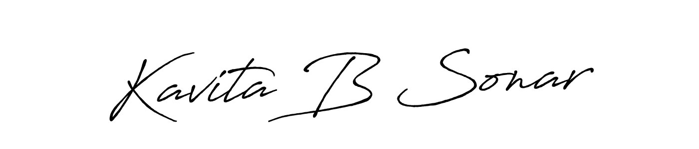 Once you've used our free online signature maker to create your best signature Antro_Vectra_Bolder style, it's time to enjoy all of the benefits that Kavita B Sonar name signing documents. Kavita B Sonar signature style 7 images and pictures png