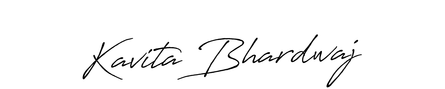 Kavita Bhardwaj stylish signature style. Best Handwritten Sign (Antro_Vectra_Bolder) for my name. Handwritten Signature Collection Ideas for my name Kavita Bhardwaj. Kavita Bhardwaj signature style 7 images and pictures png