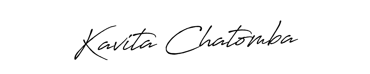 Here are the top 10 professional signature styles for the name Kavita Chatomba. These are the best autograph styles you can use for your name. Kavita Chatomba signature style 7 images and pictures png