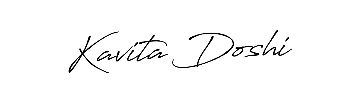 Also we have Kavita Doshi name is the best signature style. Create professional handwritten signature collection using Antro_Vectra_Bolder autograph style. Kavita Doshi signature style 7 images and pictures png