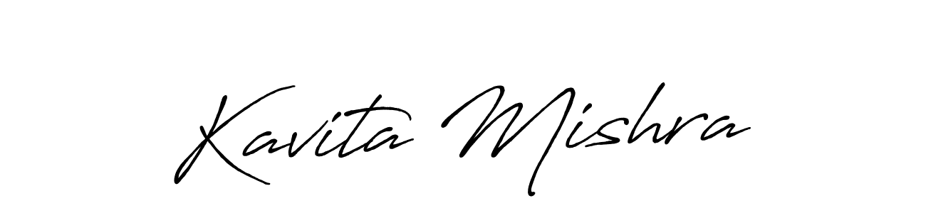 It looks lik you need a new signature style for name Kavita Mishra. Design unique handwritten (Antro_Vectra_Bolder) signature with our free signature maker in just a few clicks. Kavita Mishra signature style 7 images and pictures png