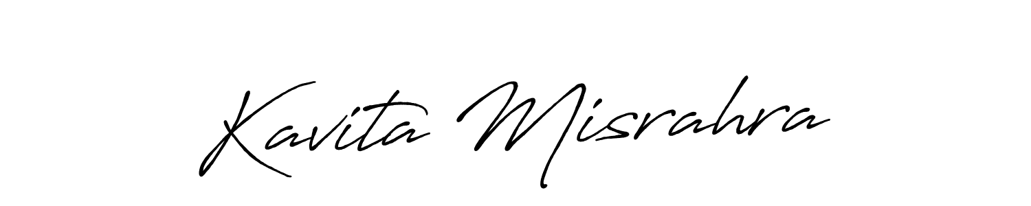 Design your own signature with our free online signature maker. With this signature software, you can create a handwritten (Antro_Vectra_Bolder) signature for name Kavita Misrahra. Kavita Misrahra signature style 7 images and pictures png