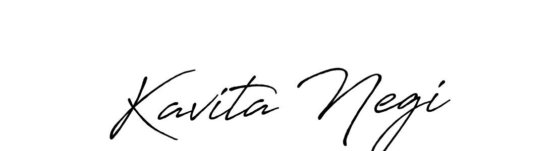 Design your own signature with our free online signature maker. With this signature software, you can create a handwritten (Antro_Vectra_Bolder) signature for name Kavita Negi. Kavita Negi signature style 7 images and pictures png