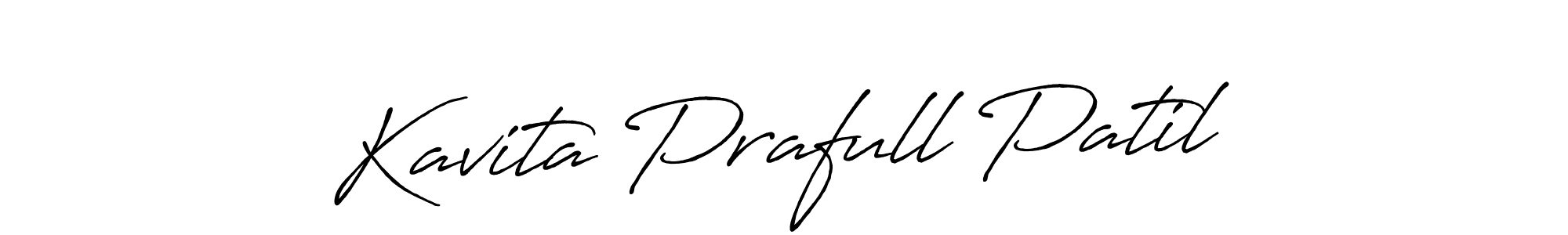 The best way (Antro_Vectra_Bolder) to make a short signature is to pick only two or three words in your name. The name Kavita Prafull Patil include a total of six letters. For converting this name. Kavita Prafull Patil signature style 7 images and pictures png