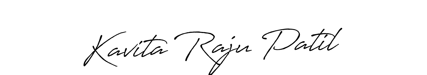 How to make Kavita Raju Patil name signature. Use Antro_Vectra_Bolder style for creating short signs online. This is the latest handwritten sign. Kavita Raju Patil signature style 7 images and pictures png