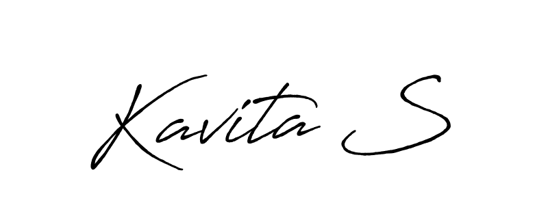 You can use this online signature creator to create a handwritten signature for the name Kavita S. This is the best online autograph maker. Kavita S signature style 7 images and pictures png