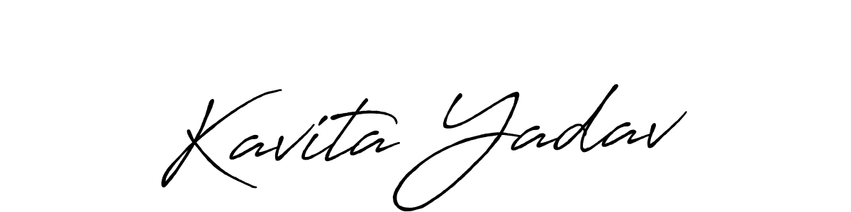 Also we have Kavita Yadav name is the best signature style. Create professional handwritten signature collection using Antro_Vectra_Bolder autograph style. Kavita Yadav signature style 7 images and pictures png